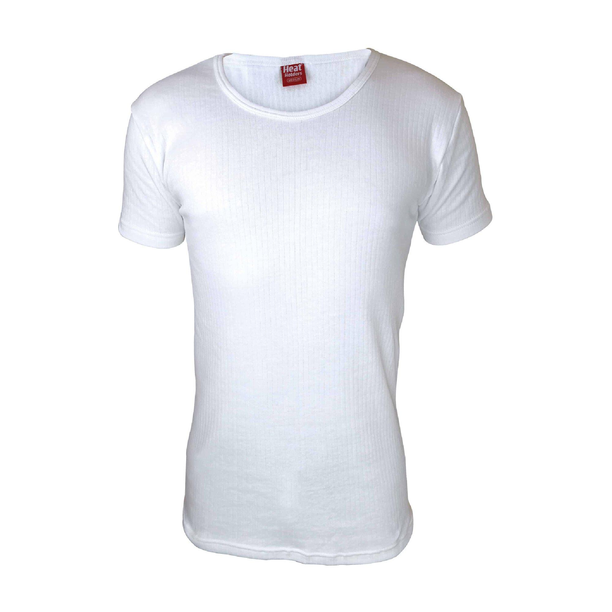 Mens Cotton Thermal Underwear Short Sleeve T Shirt Vest 1/7