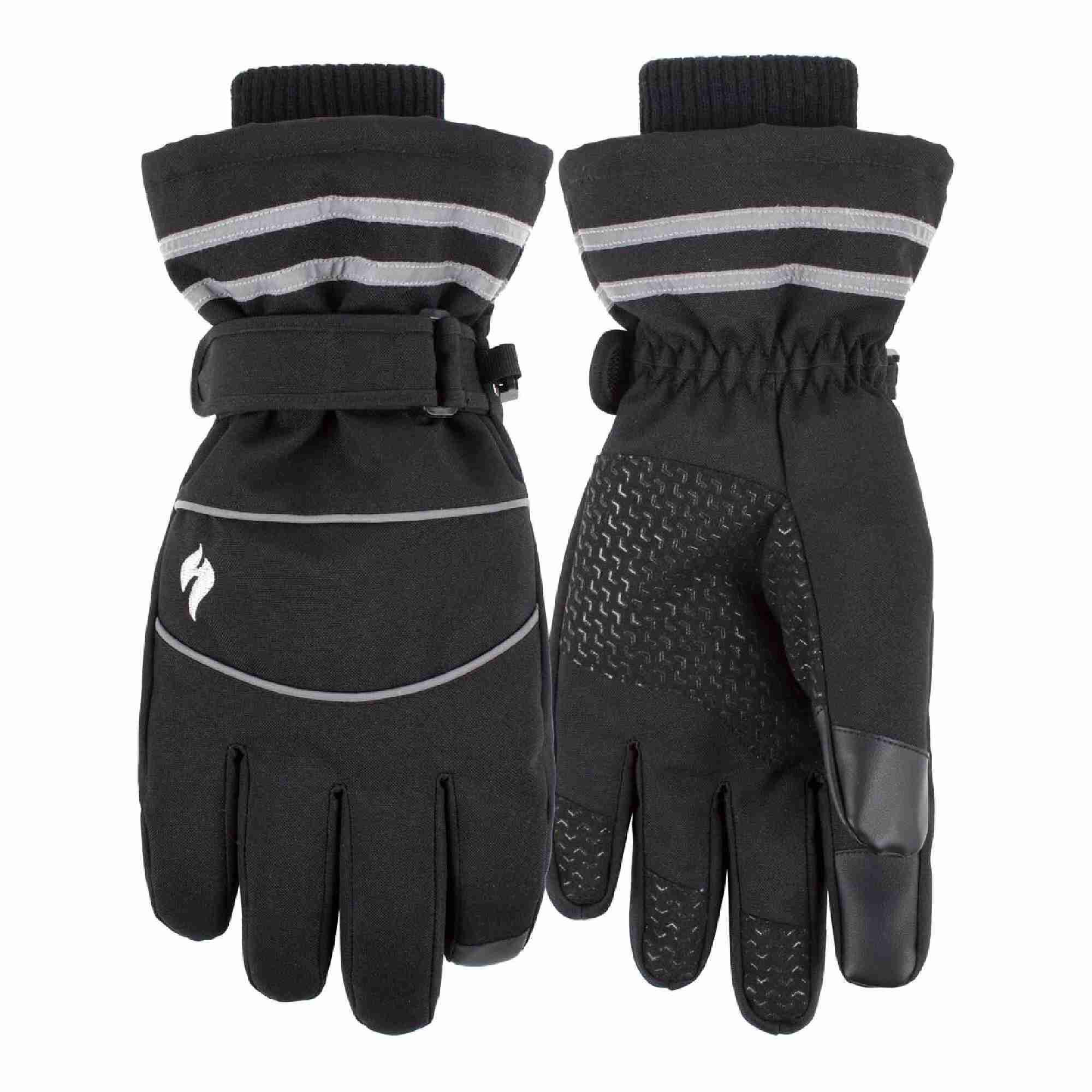 HEAT HOLDERS Mens Hi-Vis Reflective Thermal Work Gloves with Touchscreen Fingertips