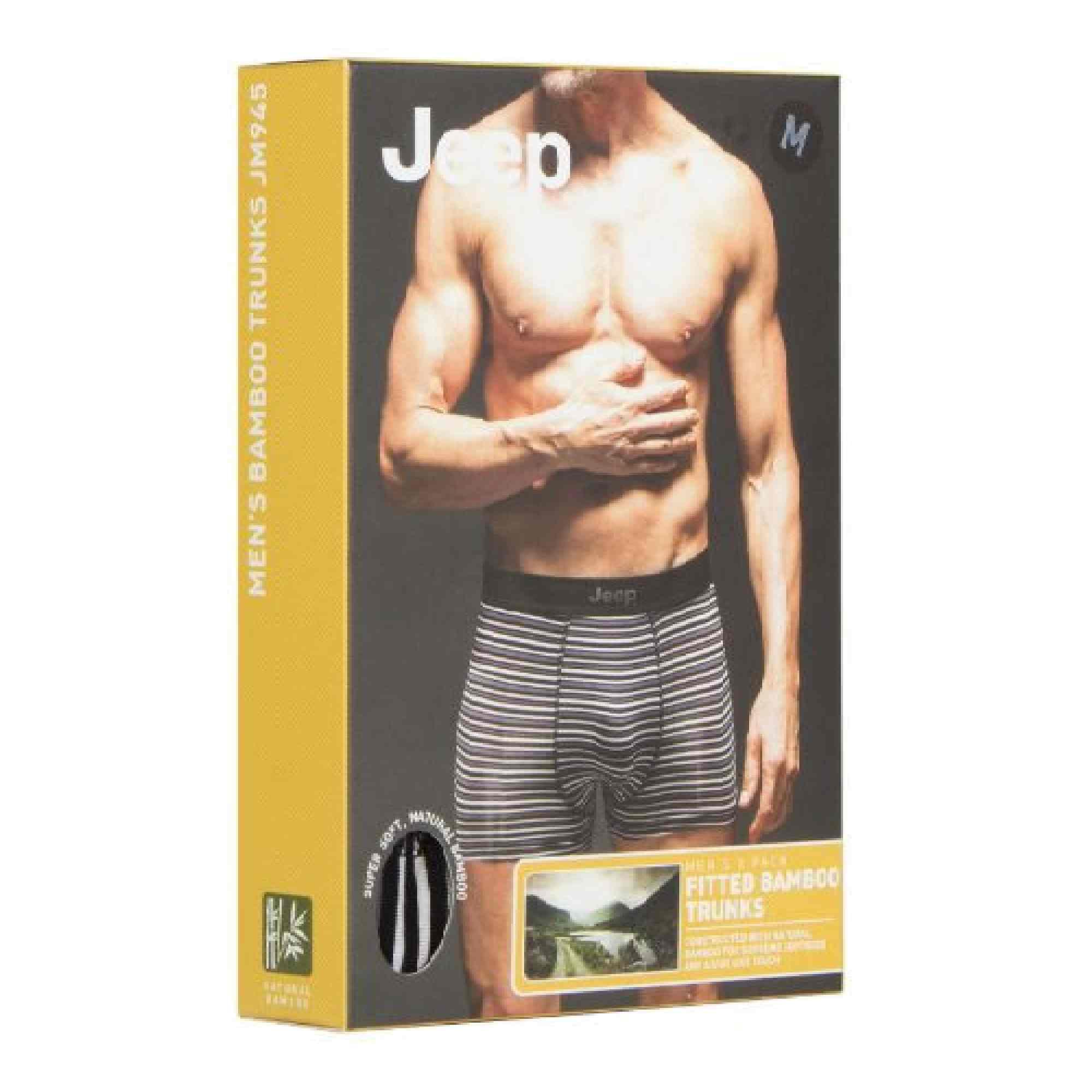 2 Pack Mens Soft Bamboo Fibres Comfortable Fitted Trunks 2/4