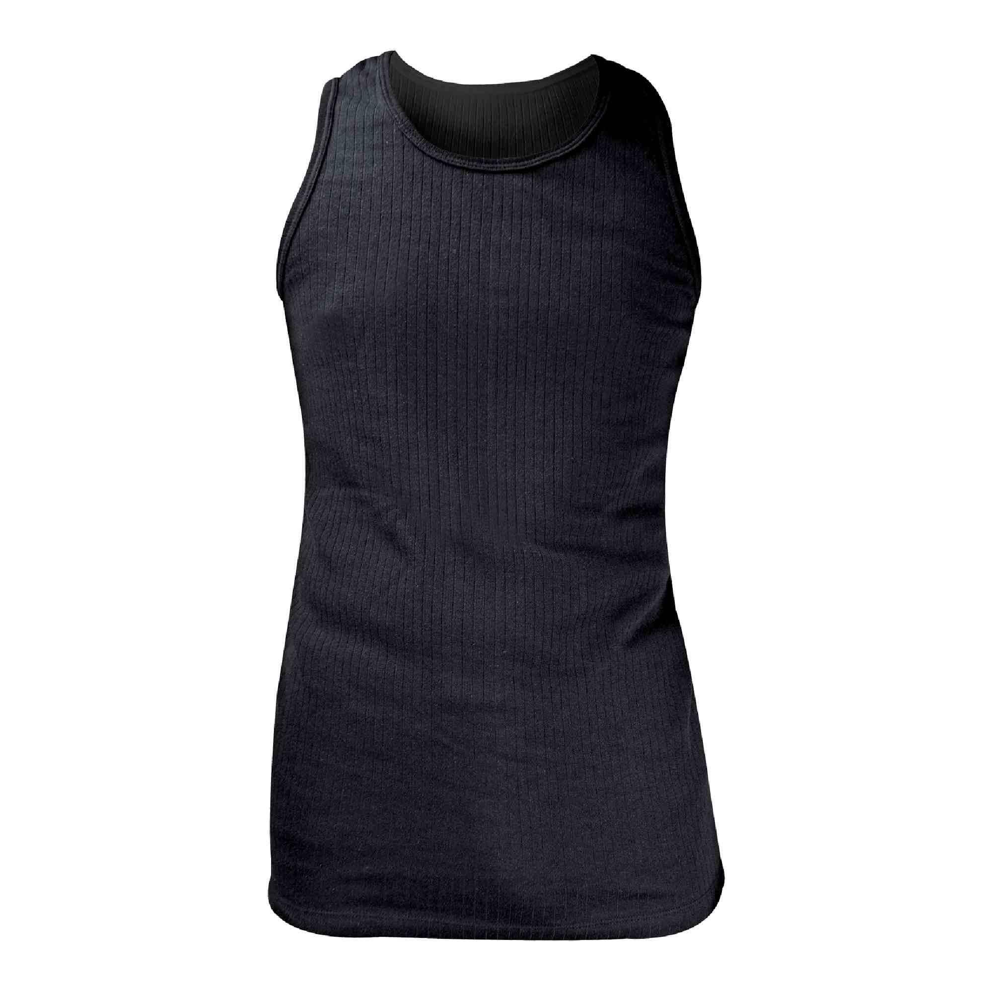 Mens Cotton Thermal Underwear Sleeveless Vest 1/7
