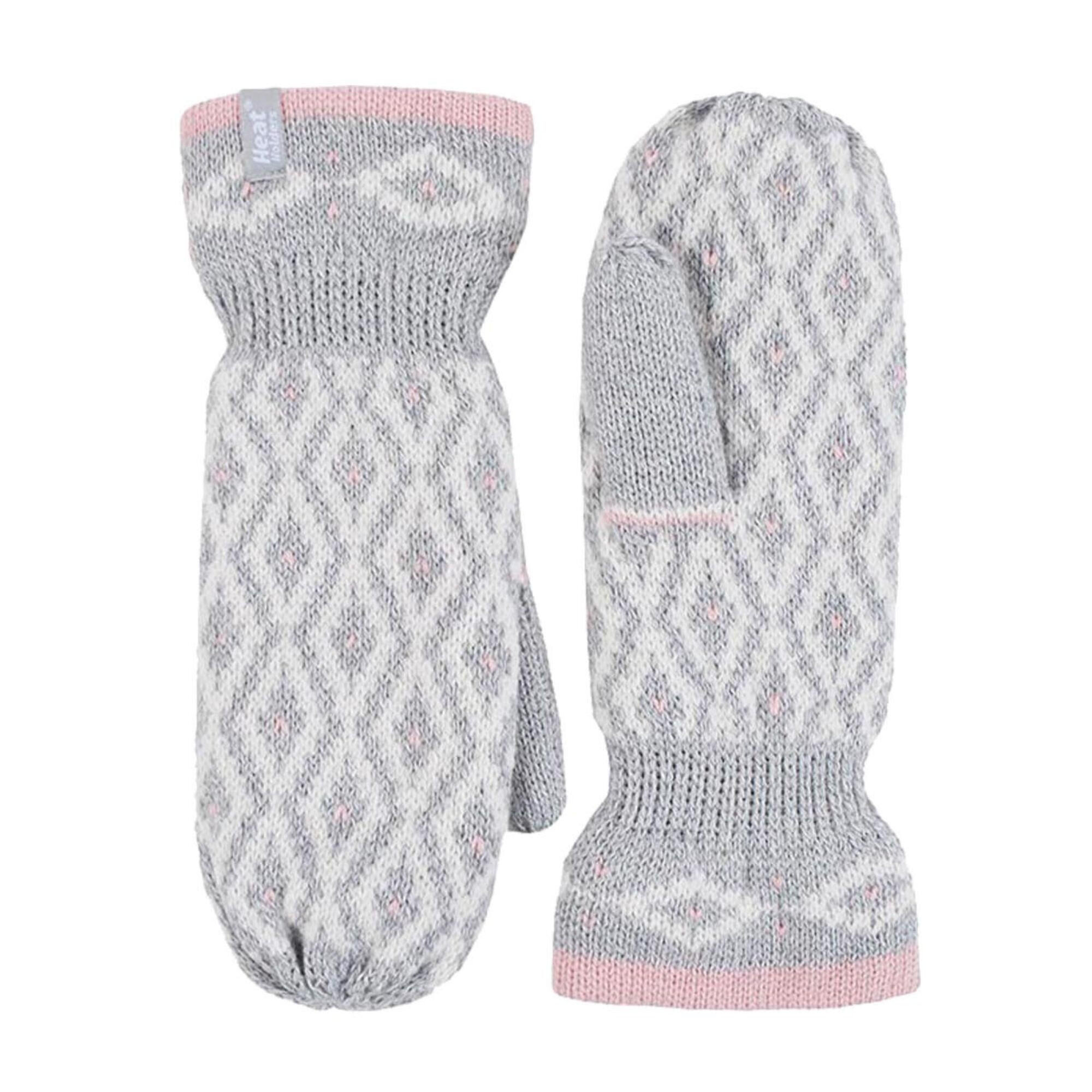 HEAT HOLDERS Ladies Fleece Lined Winter Warm Thermal Mittens