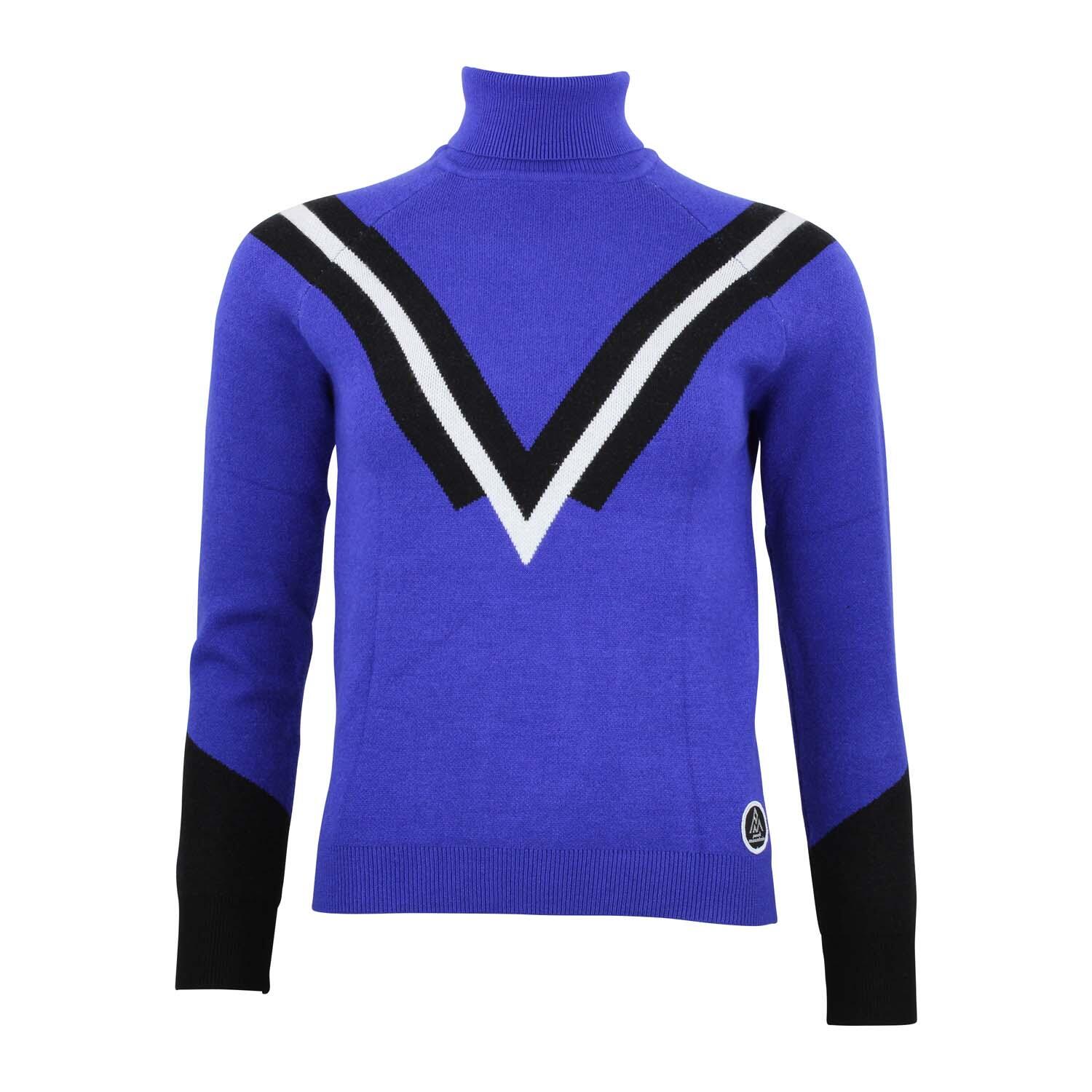 Peak Mountain - Pull Col Roulé Femme Peak Mountain Adonie - Polaire - Bleu - 40 M - Decathlon