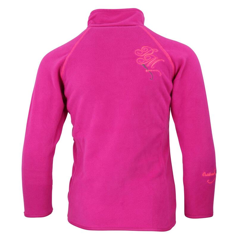 Microfleece sweatshirt met halve rits voor meisjes Peak Mountain Gafine