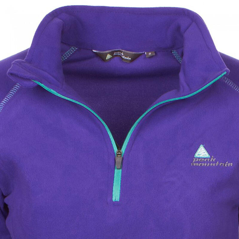 Sudadera de microfibra con media cremallera para niña Peak Mountain Gafine