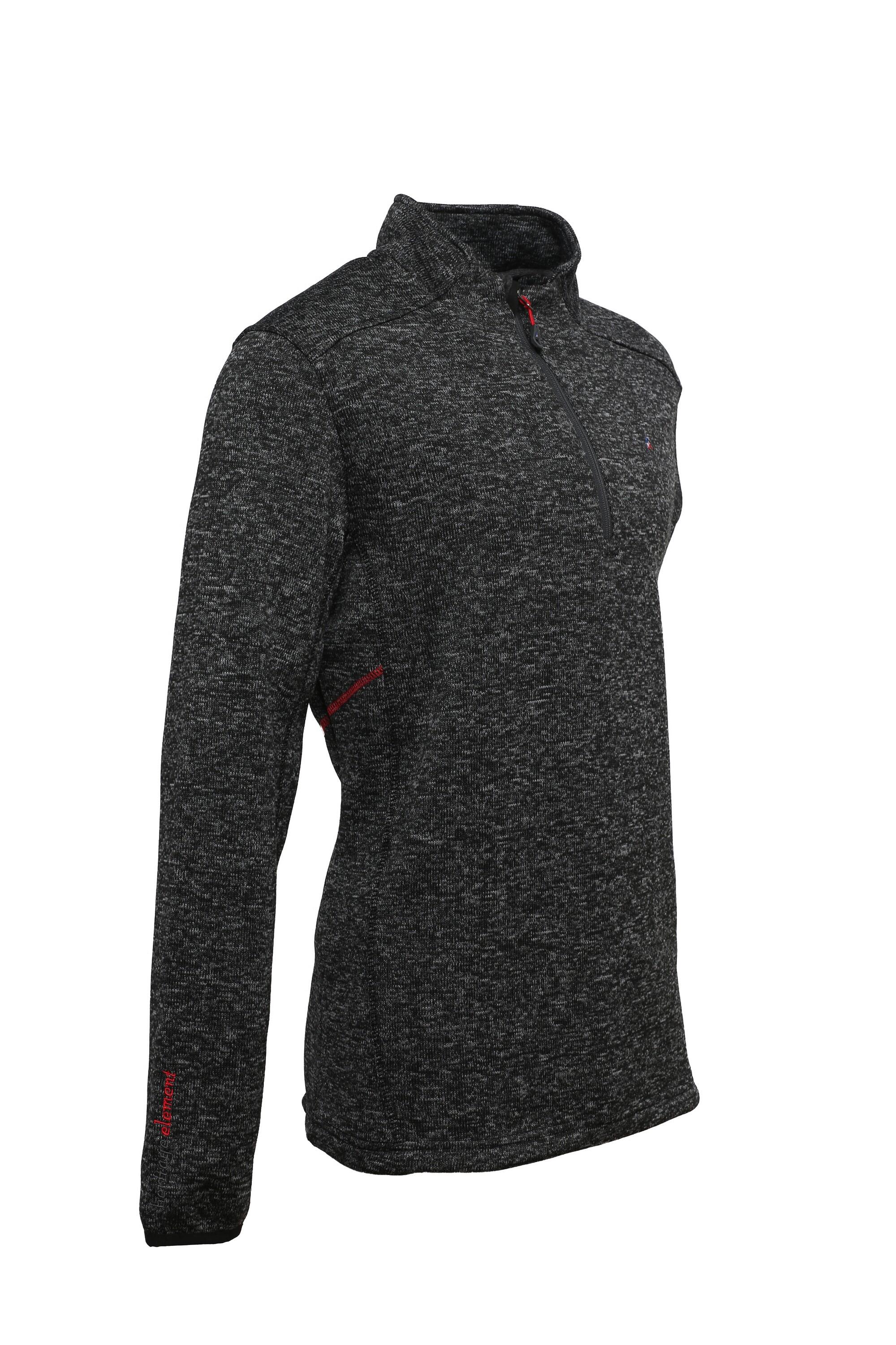 Camisola de malha polar Peak Mountain Cypar com meio fecho 3/3