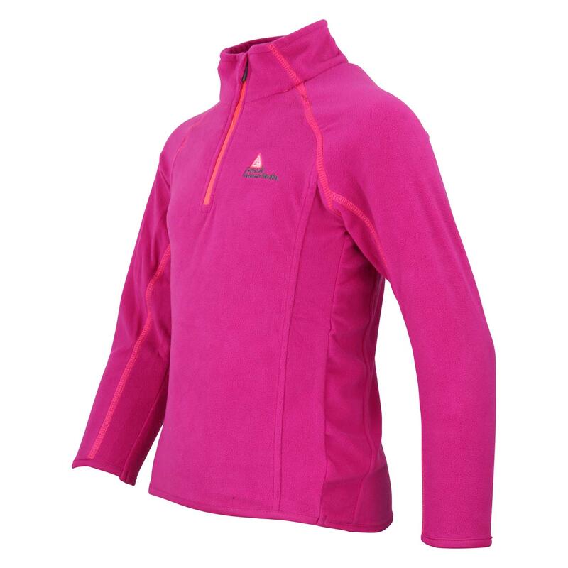 Microfleece sweatshirt met halve rits voor meisjes Peak Mountain Gafine