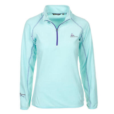 Felpa bambina con mezza zip in micropile Peak Mountain Gafine