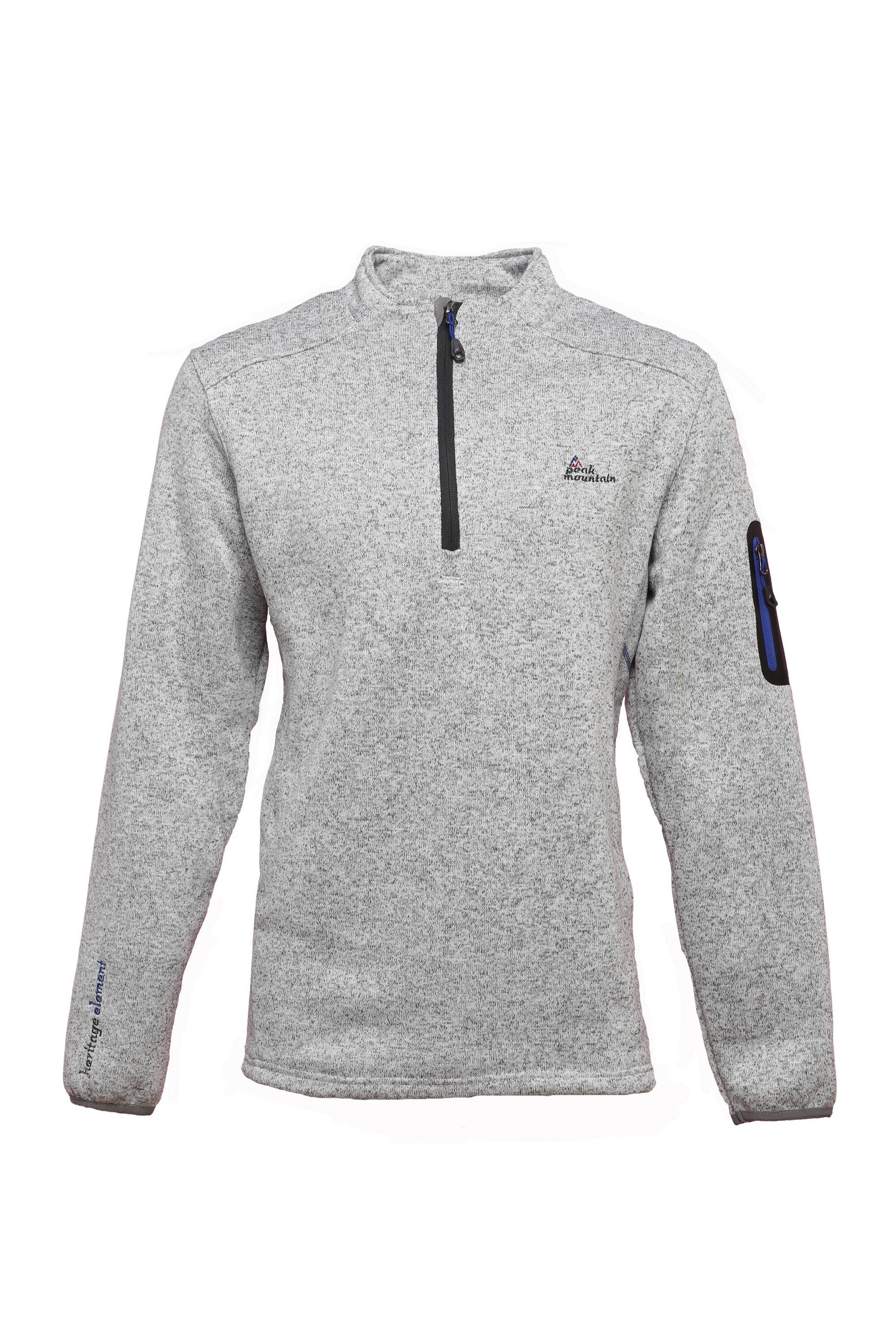 PEAK MOUNTAIN Half zip fleece sweatshirt Peak Mountain Cypar