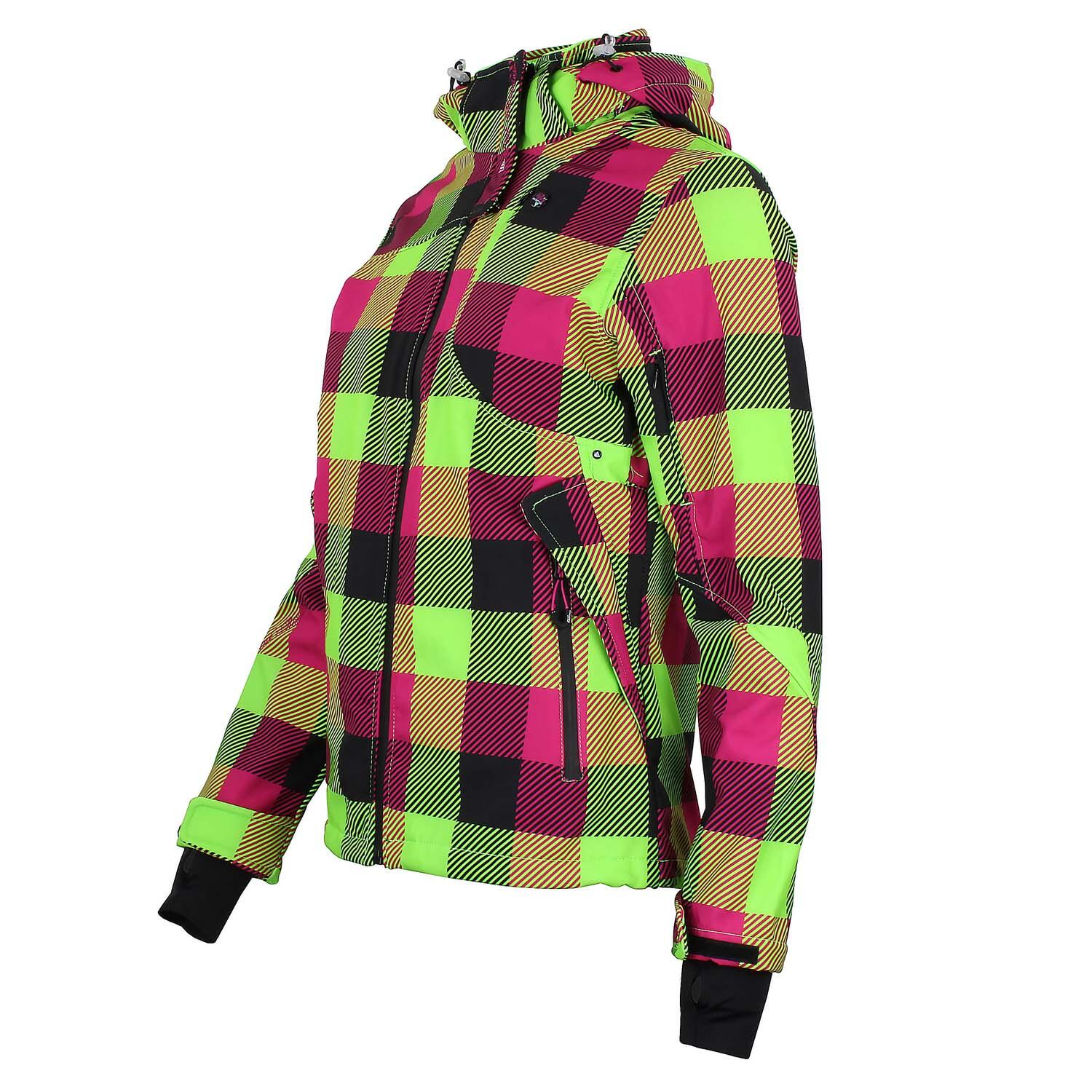 Giacca softshell stampata da donna Peak Mountain Aveny 3/4