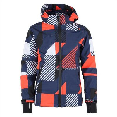 Bedrukt softshell jack peak mountain cover