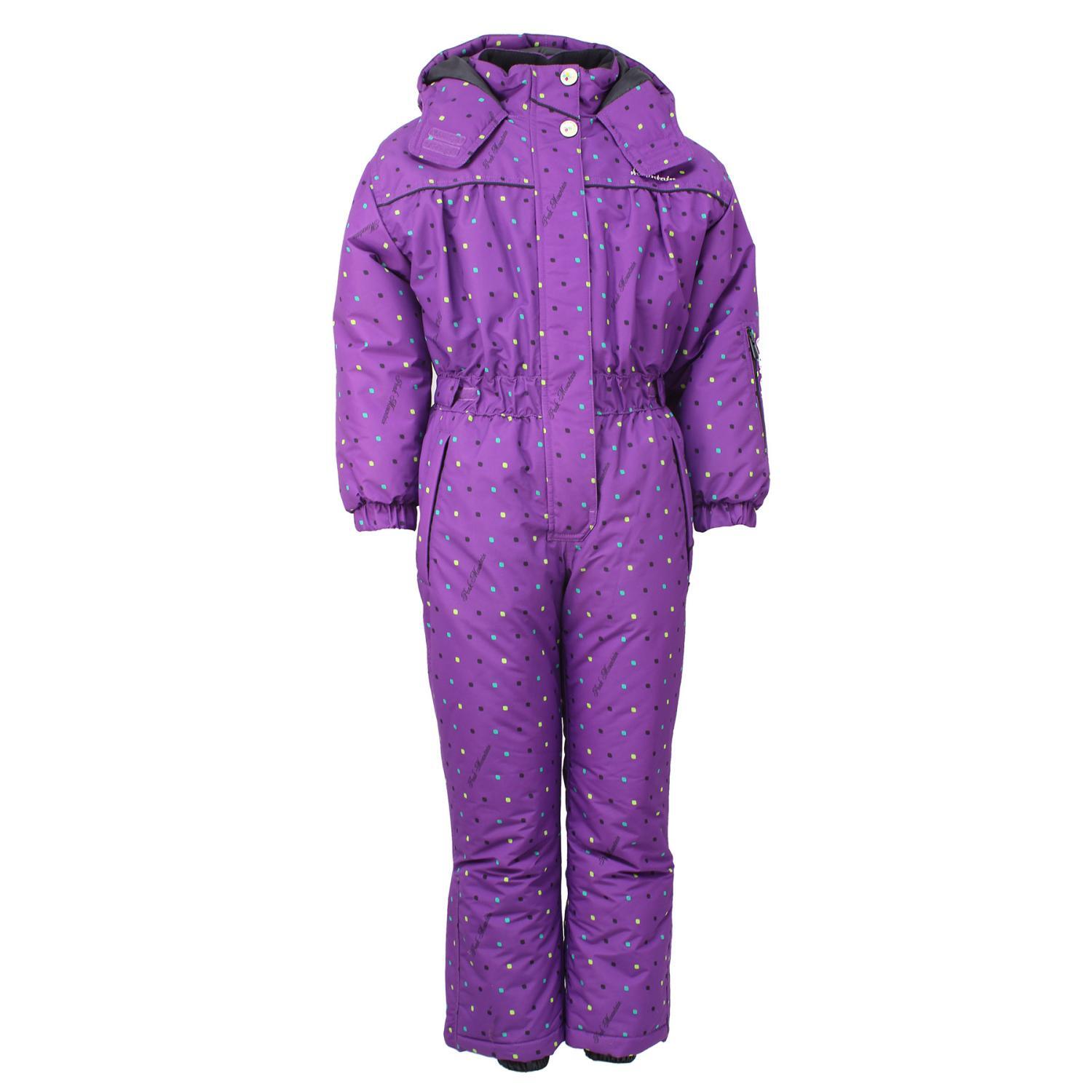 Peak Mountain - Combinaison De Ski Fille Peak Mountain Fancy - Combinaison De Ski - Violet - 3 À 4 Ans - Decathlon