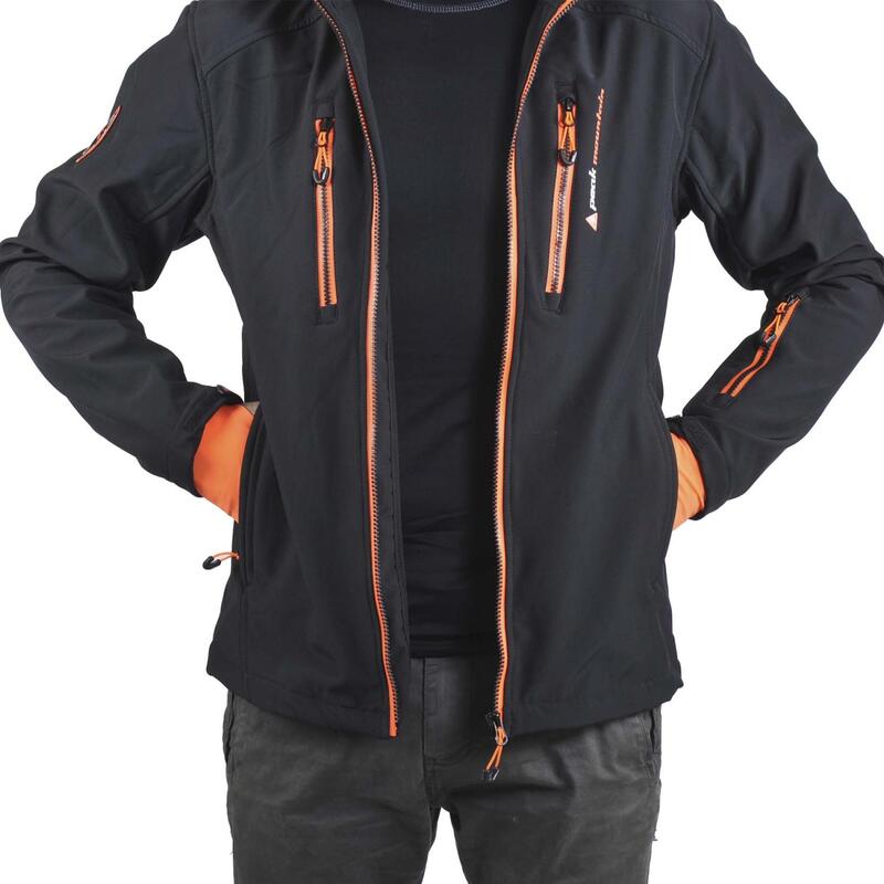 Softshell jas met imitatiebont Peak Mountain Casada