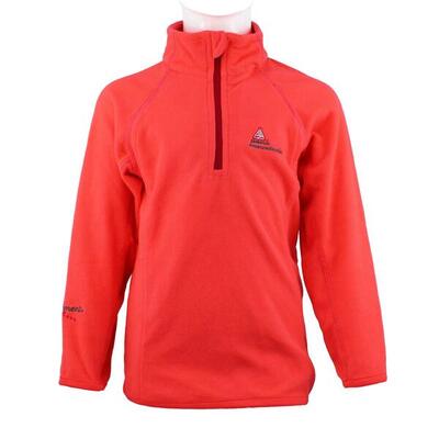 Microfleece sweatshirt met halve rits voor meisjes peak mountain fafine