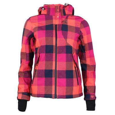 Dames softshell jas met opdruk peak mountain aveny