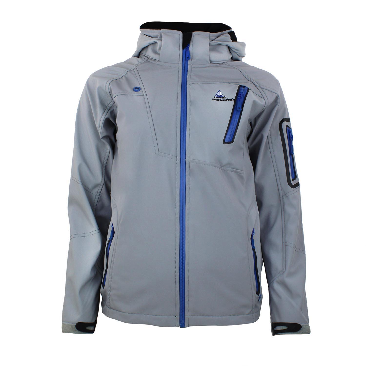 Peak Mountain - Veste Softshell Enfant Peak Mountain Ecolok - Softshell - Gris - 10 À 12 Ans - Decathlon