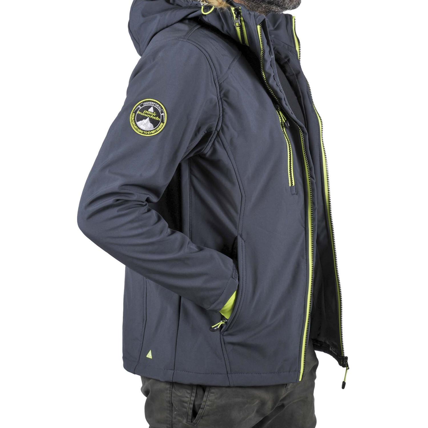 Chaqueta de softshell con piel falsa Peak Mountain Casada 3/4