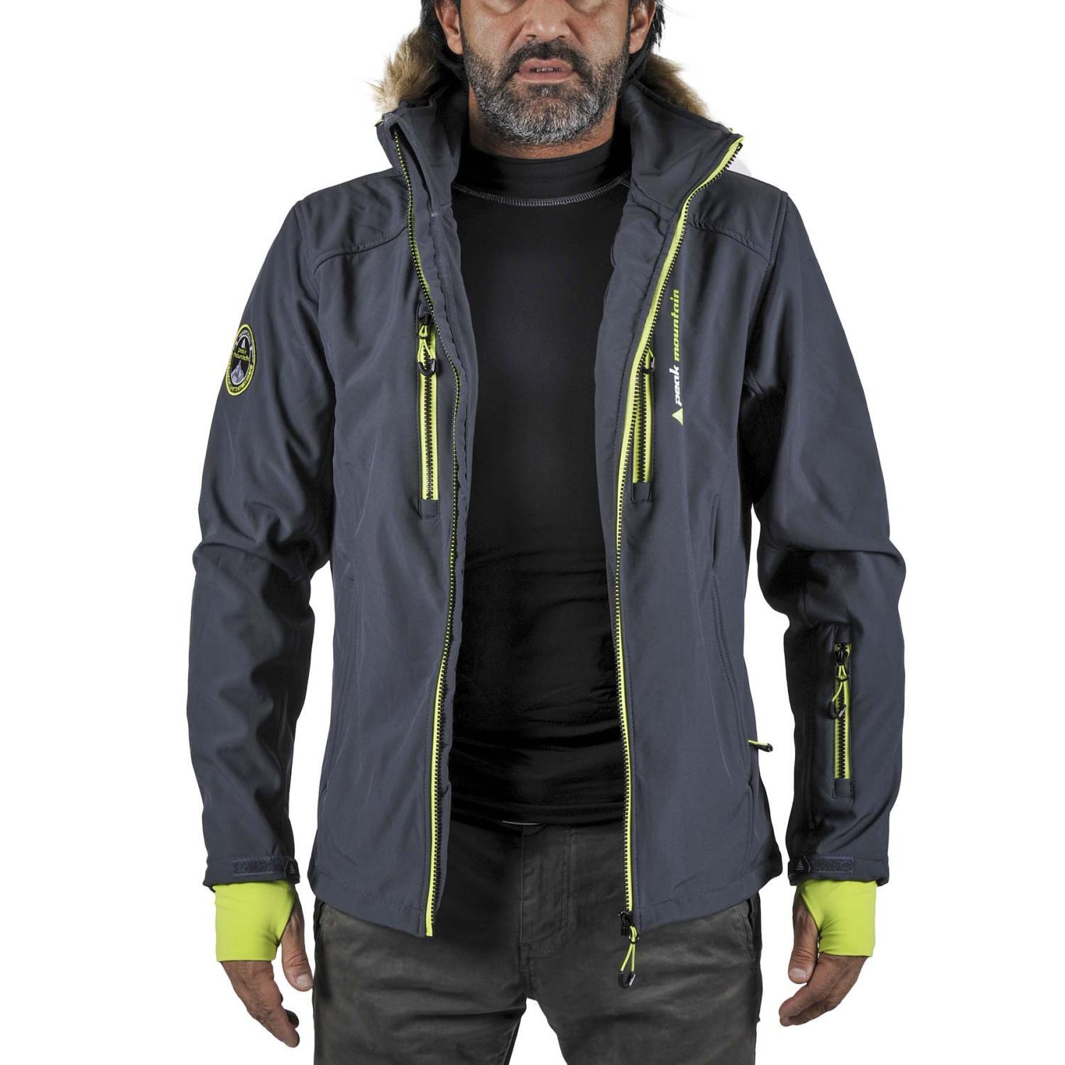 Chaqueta de softshell con piel falsa Peak Mountain Casada 4/4