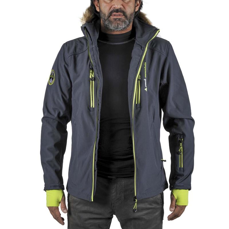 Casaco Peak Mountain Casada softshell com pele sintética