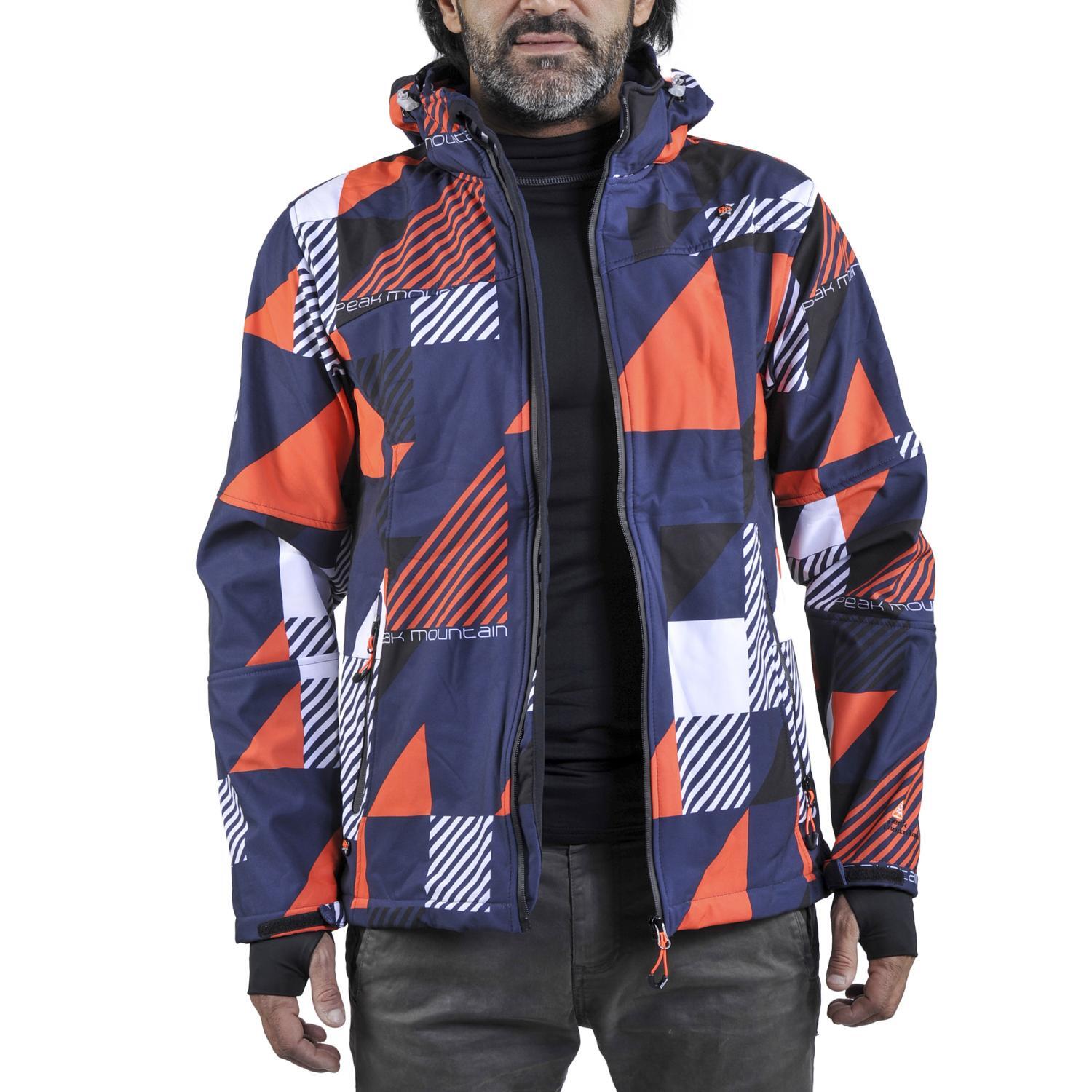 Bedrukt softshell jack Peak Mountain Cover 3/5