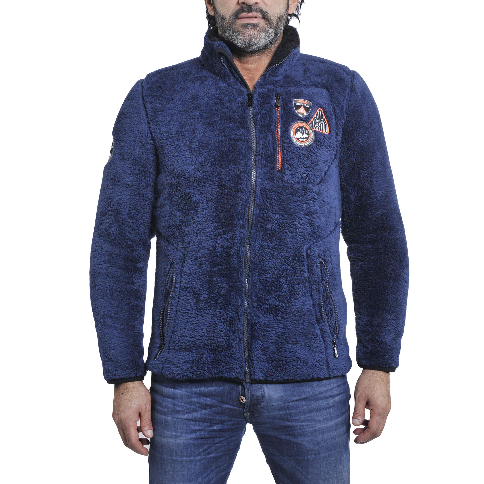 PEAK MOUNTAIN Fleece jacket Peak Mountain coral sherpaCavian