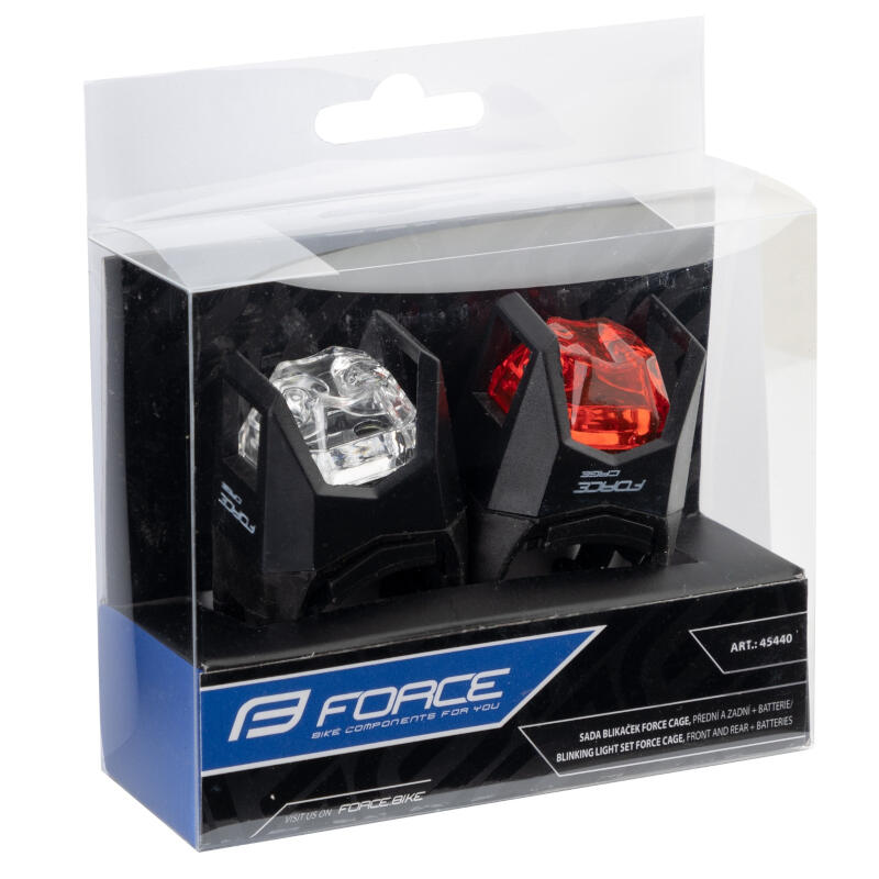 Zestaw lampek rowerowych Led Force Cage przód + tył 5/5