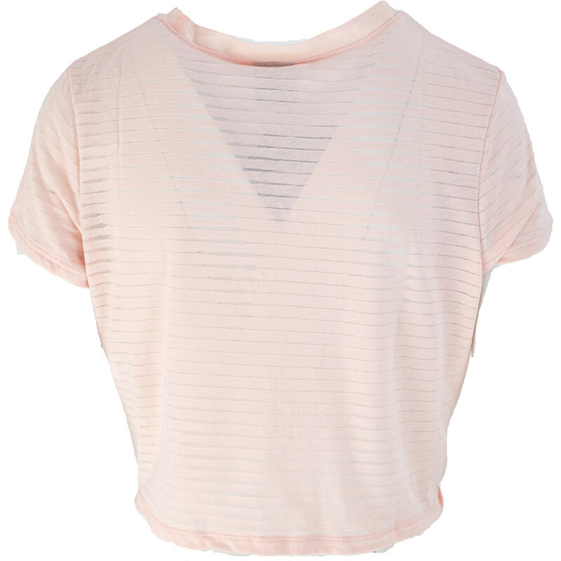 T-Shirt Puma Studio Twist Burnout, Cor de rosa, Mulheres