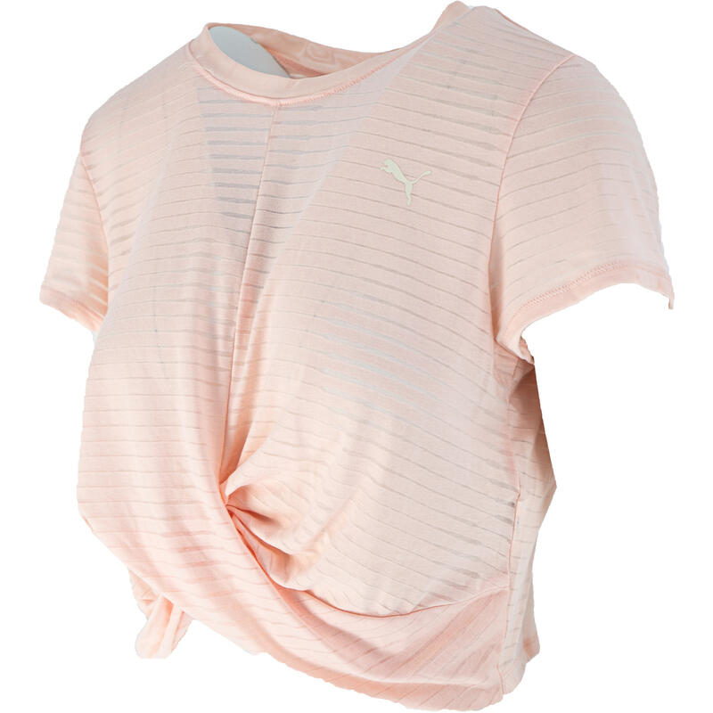 T-Shirt Puma Studio Twist Burnout, Cor de rosa, Mulheres