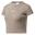 Damen Kurzarm-Sport-T-Shirt mit Rippenstruktur