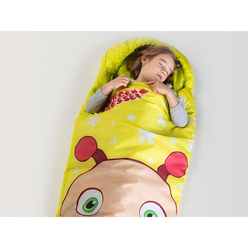 Kinderschlafsack - Sorgenfresser Molly - Camping - Outdoor - Mumie - Packtasche