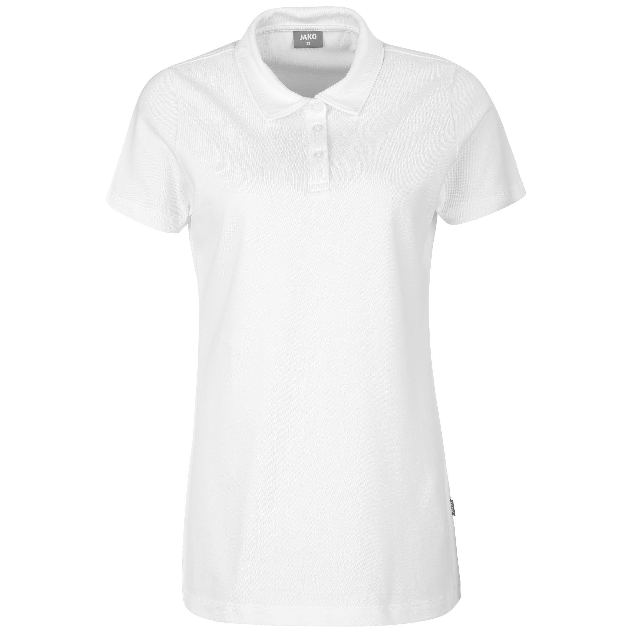 Jako - Poloshirt Organic Stretch Damen Jako - Polo Manches Courtes - Blanc - 38 S - Decathlon