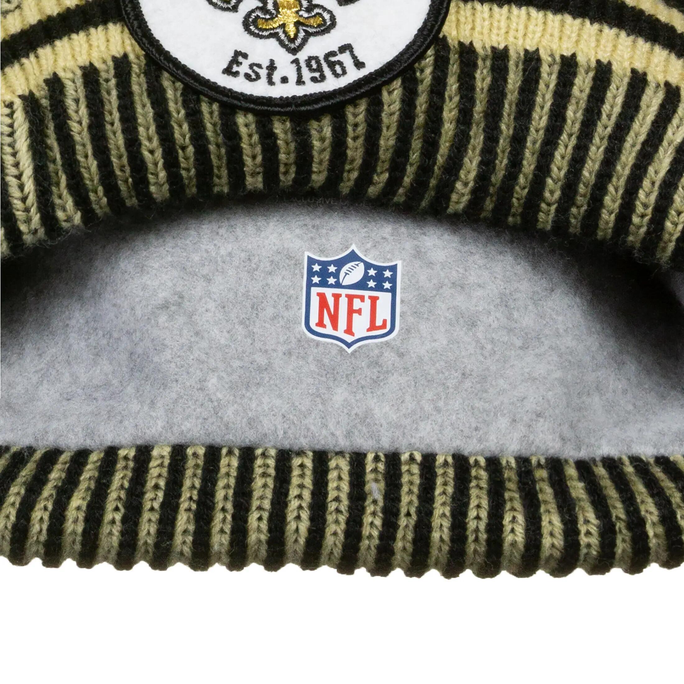 Bonnet tricoté NFL Official New Orleans Saints Hommes NEW ERA 4/4