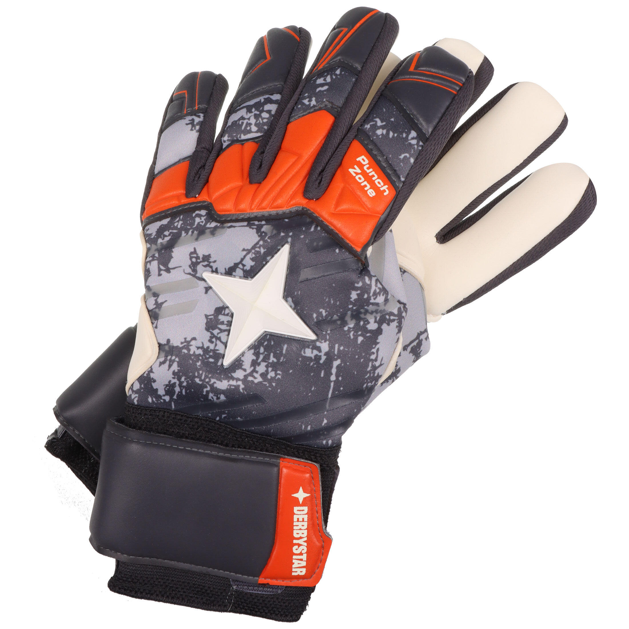 Derbystar - Torwarthandschuh Mamba Unisex Erwachsene Derbystar - Gants - Gris|jaune|orange - 9,5 - Decathlon