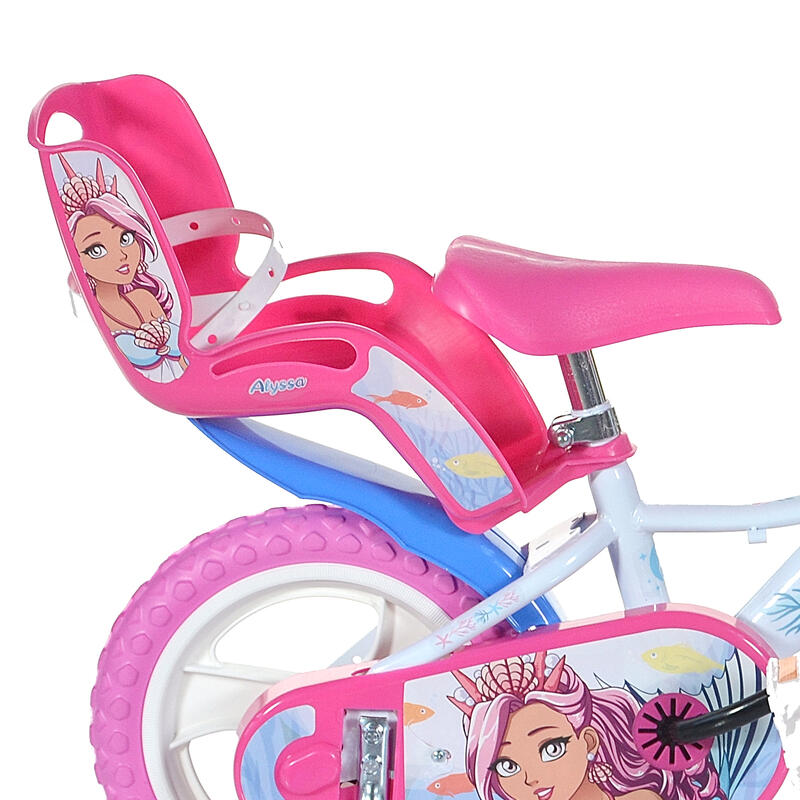 Bicicleta de Menina 12 polegadas Mermaid Alyssa 3-5 anos