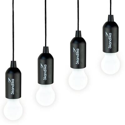 Campinglampe Narvik | 4er Set. LED Lampe. Pull Light. batteriebetrieben