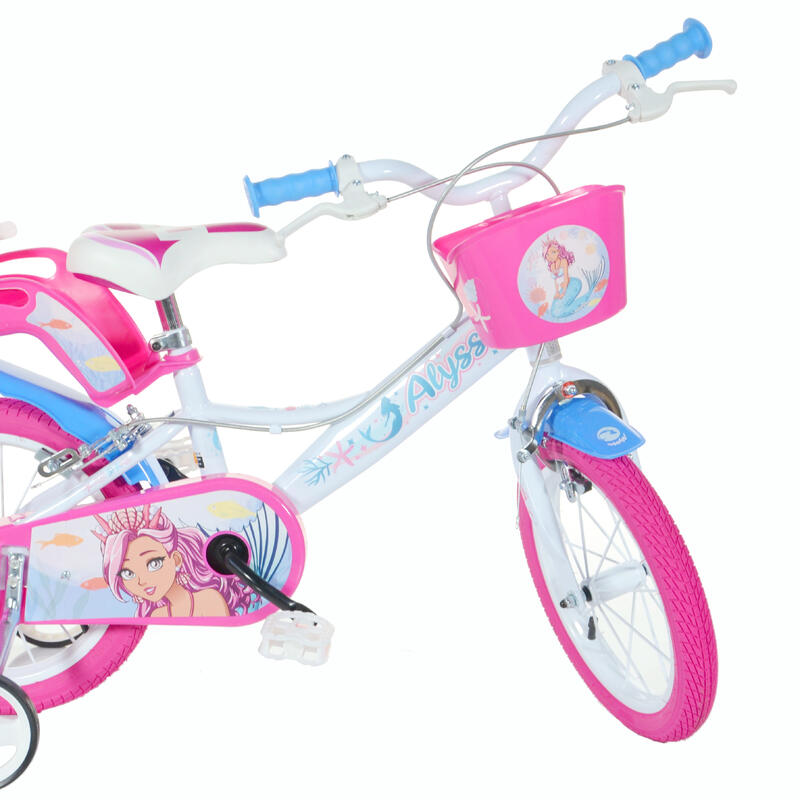 Bicicleta de Menina 14 polegadas Mermaid Alyssa 4-6 anos