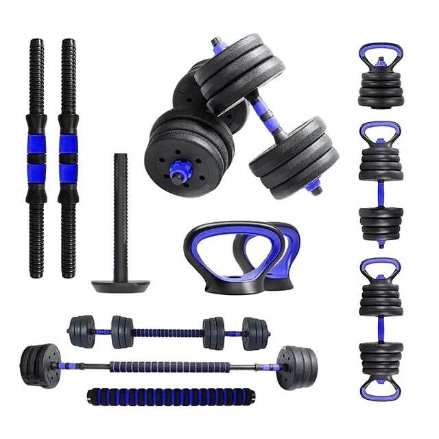 Set 20kg gantere, haltera si kettlebell HomeFit®