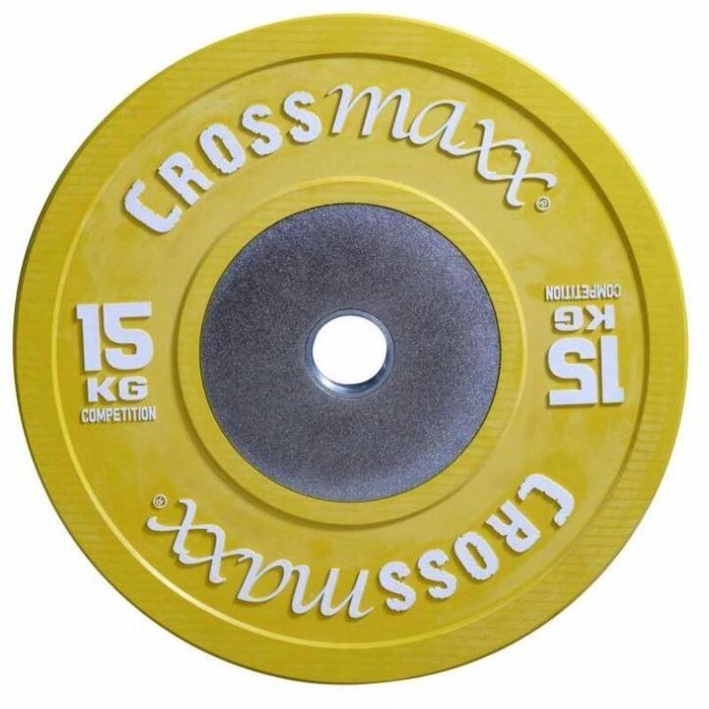 Crossmaxx Competition Bumper Plate - Plaque de poids - 50 mm - 15 kg