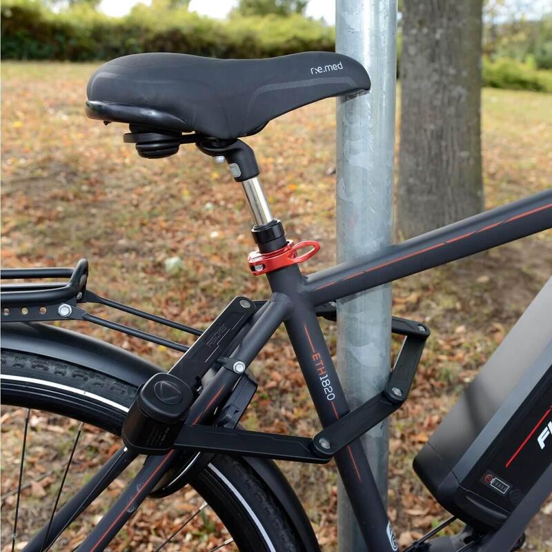 Cadenas pliable avec support et 2 clés de sécurité Fischer