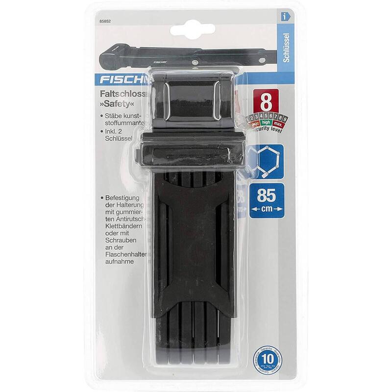 Cadenas pliable avec support et 2 clés de sécurité Fischer