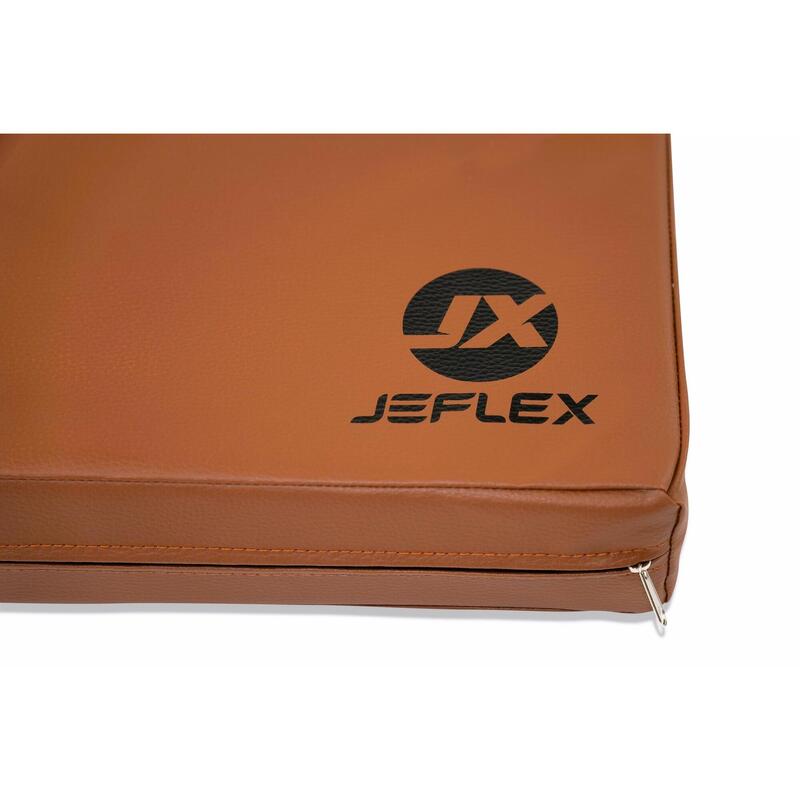 Sportmat 100 x 70 x 8 cm Fitness bruine zachte vloermat Jeflex