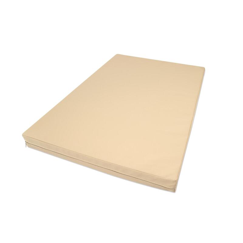 Tappetino sportivo 100 x 70 x 8 cm Fitness beige/crema Weichbodenmatte Jeflex