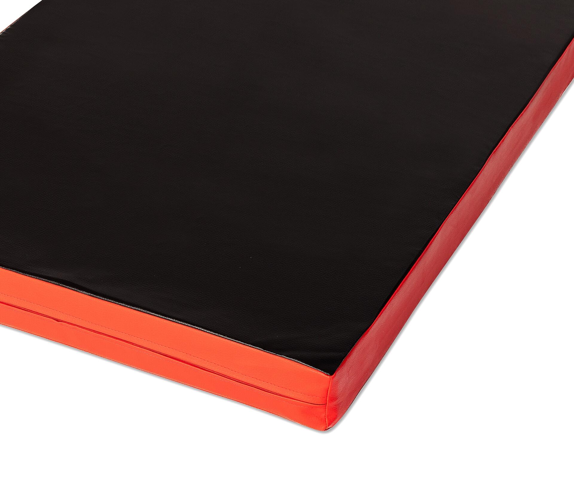 Tapete desportivo 200 x 100 x 8 cm Fitness vermelho/preto, Jeflex 3/6