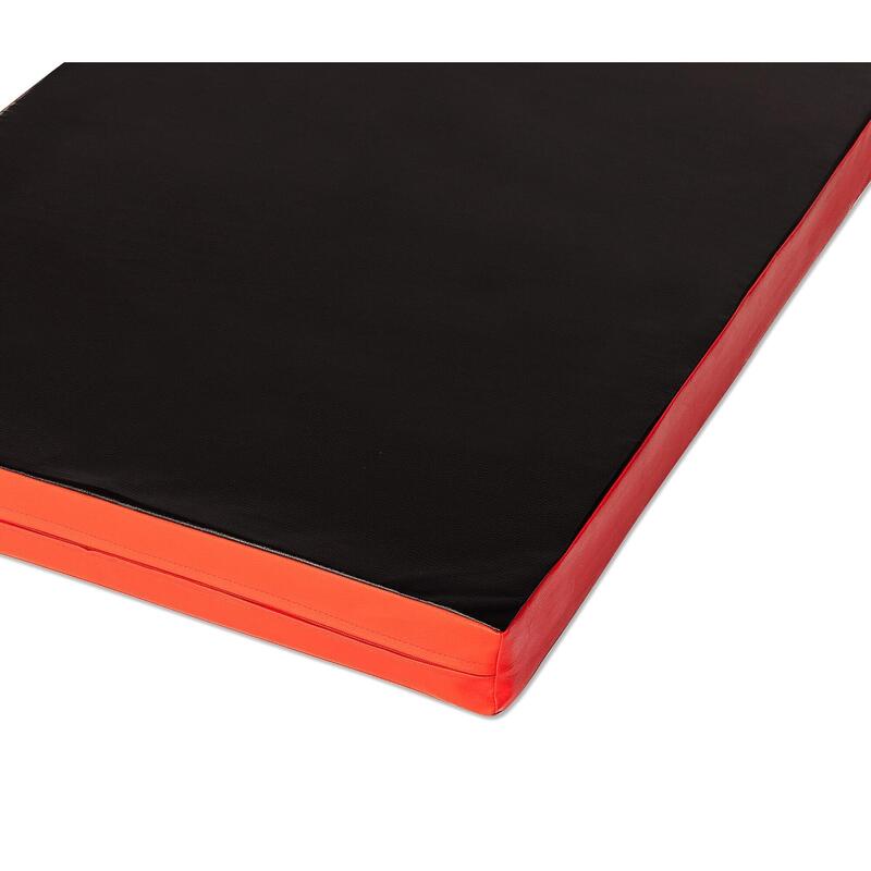 Sportmat 200 x 100 x 8 cm Fitness rood/zwart Weichbodenmat Jeflex