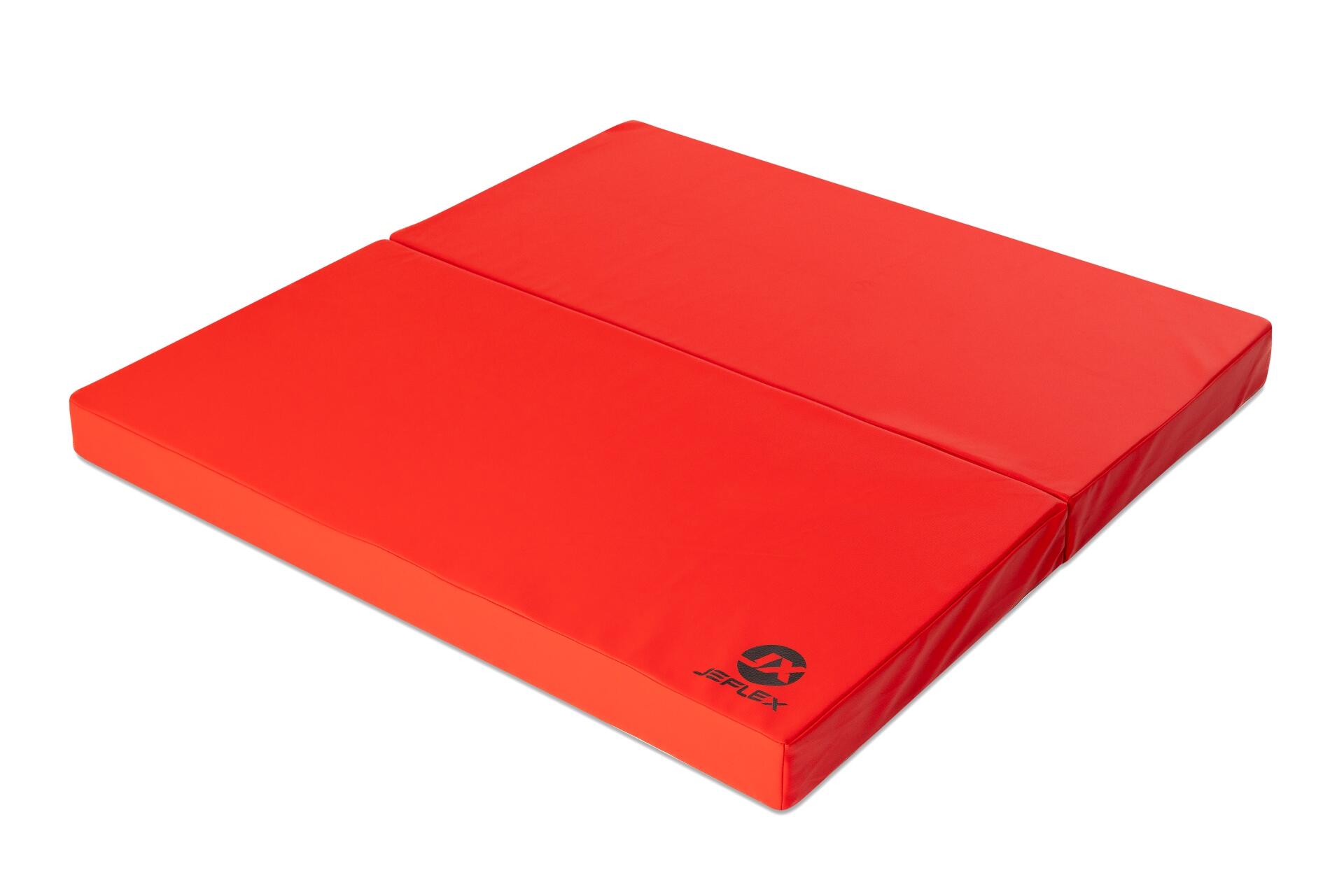 Tappetino sportivo 100 x 100 x 8 cm rosso pieghevole Jeflex 2/5