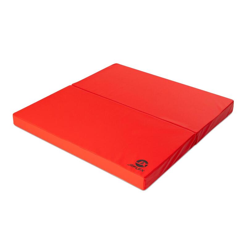 Sportmat 100 x 100 x 8 cm Fitness rood Klappbare Weichbodenmat Jeflex