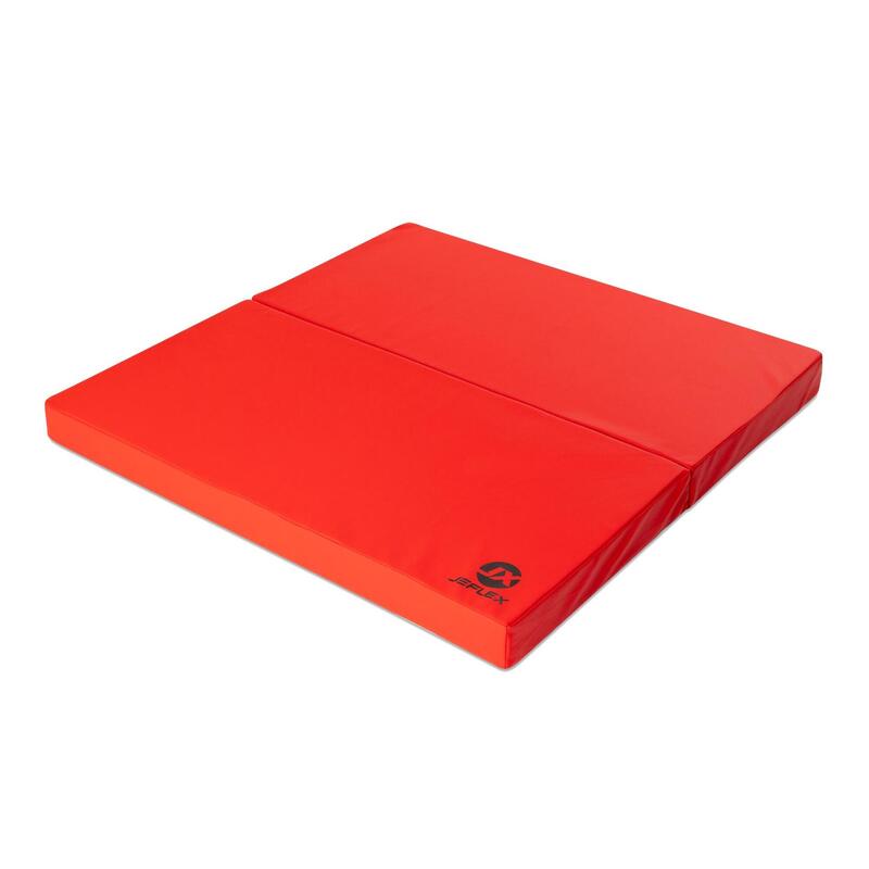 Tapis de gymnastique Jeflex pliable 100 x 100 x 8 cm, couleur rouge