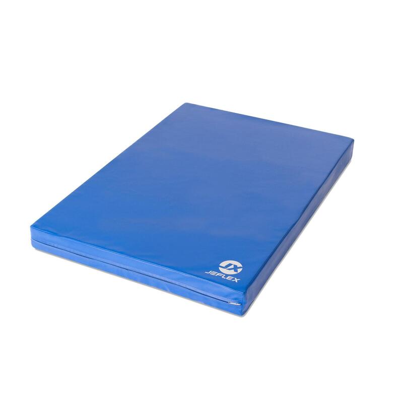 Tapis de gymnastique 100 x 70 x 8 cm bleu tapis de sol souple Jeflex