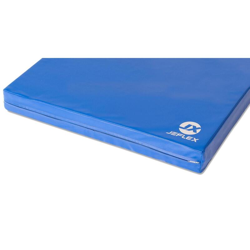 Tapis de gymnastique 100 x 70 x 8 cm bleu tapis de sol souple Jeflex