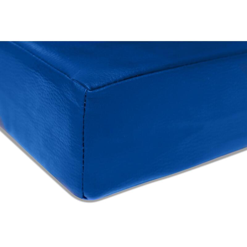 Sportmat 200 x 100 x 8 cm blauwe opvouwbare zachte vloermat Jeflex