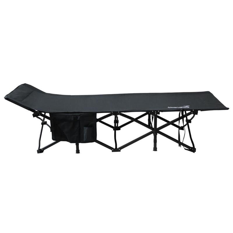 Łóżko kempingowe polowe składane Erola, 1-osobowe, 68 cm